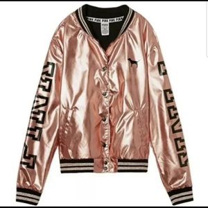 Victoria secret pink rose gold jacket L
